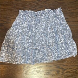 Blue Floral Wild Fable Women's Skirt